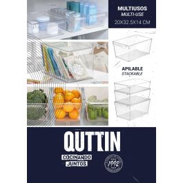Quttin Organizador Multiuso 20 cm x 32.5 cm x 14 cm (12 Unidades)