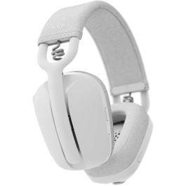 Logitech Zone Vibe 100 Auriculares Inalámbricos Bluetooth Full Size Off-White con Micrófono Flip-to-Mute