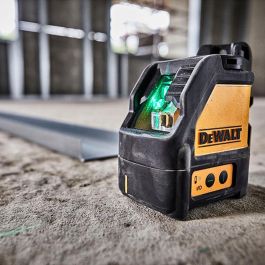 Nivel láser autonivelante verde de 2 líneas en cruz (horizontal y vertical) dw088cg-xj dewalt