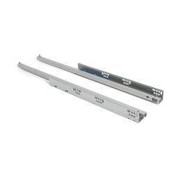 Herrajes Alk 9070.451 Maxpush 700 Guía Oculta Extracción Parcial Mecanismo Push Antivuelco 25kg Acero Zincado para Cajones 16mm
