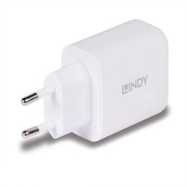 Lindy Cargador GaN 65W USB Tipo A y C con Power Delivery y PPS para Múltiples Dispositivos