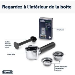 Delonghi EC 685.BK Cafetera espresso Dedica Style, 15 bares, 1L, para café molido y vainas ESE, sistema Capuccino, programable, Negro