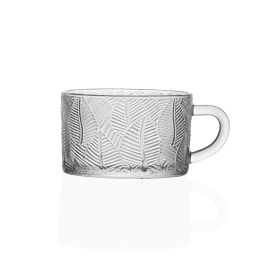 Taza de cristal con hojas 400 ml - Versa (6 Unidades) Precio: 16.89000038. SKU: B188GK5JS8