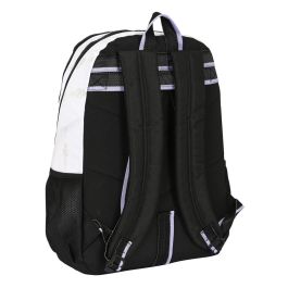 Mochila Escolar Real Madrid C.F. Negro Blanco (32 x 44 x 16 cm)