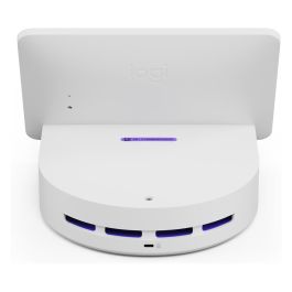 Logitech Logi Dock Flex Blanco, Estación Base Administrada con Bluetooth 5.0, Ethernet Gigabit, Wi-Fi 802.11ac y Pantalla de 8" 1280x800