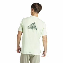 Camiseta de Manga Corta Hombre Adidas Essentials Wo Logo Verde limón