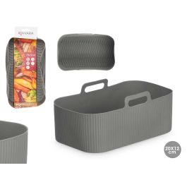 Kinvara Molde Rectangular para Freidora de Aire, Silicona Gris 22x9x12 cm (24 Unidades) Precio: 37.50000056. SKU: B18TH8QEZZ