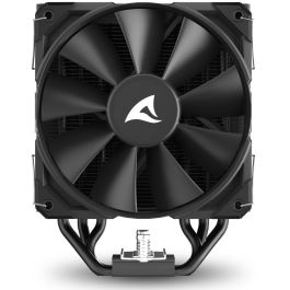Sharkoon A50 Refrigerador de CPU de Torre Única con Ventilador 120mm, 5 Tubos de Calor, TDP 230W, Negro. Compatible con Zócalos.