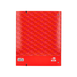 Liderpapel Carpeta con Recambio A4 Cuadro 5mm Forrada 4 Anillas 20mm con 120 Hojas 80g