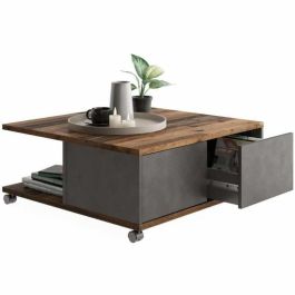 Mesa de centro con ruedas - Matera y decoración de estilo antiguo oscuro - L70 x H36 x D70 cm - Made in Germany TWIN Precio: 176.50000049. SKU: B1FBPF9VB9