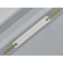 Q-connect Carpeta Dossier Fastener Plástico DIN A4 Gris PVC Transparente Opaca