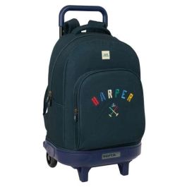 Mochila Safta Grande Con Ruedas Compact Extraible Harper & Neyer 450x330x220 mm