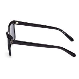 Guess GU00065 01A Gafas de Sol Hombre Adulto Cuadradas, Montura Negro Mate, Cristales Tono Humo. Patilla 150mm, Cristal 53mm