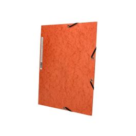 Carpeta Q-Connect Gomas Kf02170 Carton Simil-Prespan Solapas 320x243 mm Naranja