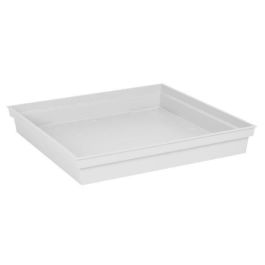 EDA Platillo Cuadrado Toscana Blanco 40 cm - Compatible con Maceta Cuadrada TOSCANE 50 cm - Certificado Origine France Garantie Precio: 23.50000048. SKU: S7164604