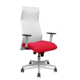 Sillon Piqueras Y Crespo Sahuco Direccion Uso Intensivo (8H) Brazos Blancos Regulables Mecanismo Sincro Respaldo Malla Blanca Transpirable Y Asiento Tapizado Bali Rojo Precio: 509.88999974. SKU: B1HMB4L49Y