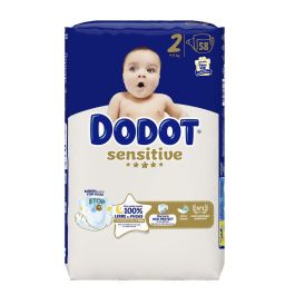 DODOT SENSITIVE RN talla 2 pañales 4-8 kg 58 unidades Precio: 21.49999995. SKU: B1JW7TP247