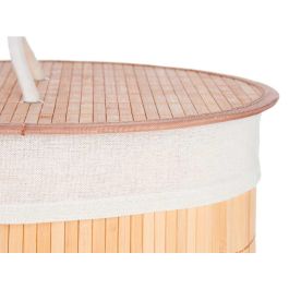 Pongotodo de Bambú Redondo Tela Natural 35x50 cm - Kipit (4 Unidades) Pongotodo de Bambú Redondo Tela Natural 35x50 cm - Kipit (4 Unidades)