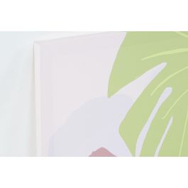 DKD Home Decor Cuadro Tropical Multicolor 70 x 50 x 1.8 cm, Set de 2 Unidades de Lienzo y Pino