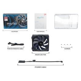 Seasonic MagFlow 1225PWM - 120mm Ventilador PWM (1 Unidad) Negro
