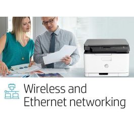 HP 4ZB96A - Impresora Multifunción Láser Color MFP 178NW WiFi 3 en 1 Compacta para Oficina y Hogar, 18ppm Negro, 4ppm Color
