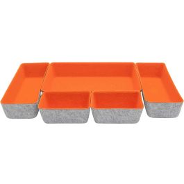 Confortime Set de 5 Organizadores de Fieltro 27.5 x 20 x 5.3 cm (6 Unidades)