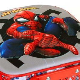 Marvel Spiderman Mochila 3D con Ruedas para Niños Gris
