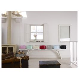 Smeg TSF01RDEU Tostador de Pan para 2 Rebanadas, Color Rojo, Control por Botones, Acero Inoxidable, Función Descongelar y Recalentar, 950W