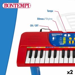 Teclado 37 Teclas Bontempi 43 x 56 x 23 cm (2 Unidades) Teclado 37 Teclas Bontempi 43 x 56 x 23 cm (2 Unidades)