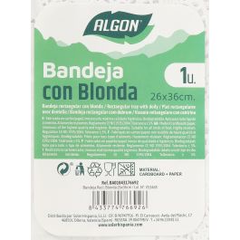 Bandeja rectangular Blonda Algon 26x36 cm (30 Unidades) Bandeja rectangular Blonda Algon 26x36 cm (30 Unidades)