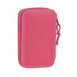 Safta Plumier Doble Pequeño 28 Piezas Blackfit8 Fresa Rosa Poliéster 600D