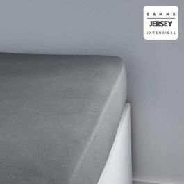 Today TOD3574643507549 Sábana Bajera Jersey 100% Algodón 140x190+25 cm Individual Color Acero