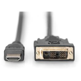 Digitus HDMI-Kabel A->DVI(18+1) St/St 2.0m schwarz FullHD | Cable HDMI a DVI de 2 metros, Negro