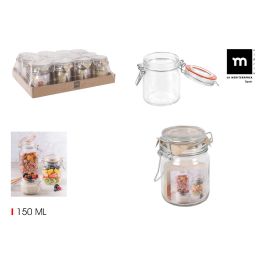 La Mediterranea Tarro Hermético de Vidrio con Cierre Clip, 150 ml (48 Unidades) Precio: 47.49999958. SKU: B12WQZKN2T