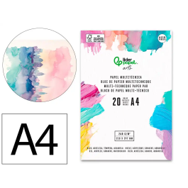 Liderpapel Bloc Dibujo Multitécnicas DIN A4, 260g/m², 20 Hojas para Acrílico, Óleo y Gouache Precio: 6.4896. SKU: B1J87X992N