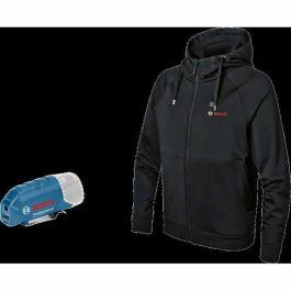 Bosch Professional GHH 12+18V XA+GAA 12V-21 Chaqueta Térmica Calefactable con Capucha, 3 Zonas, Potencia Regulable, Carga USB, Talla XL