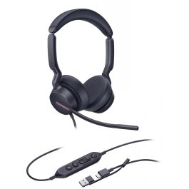Yealink UH46 Dual Auriculares Diadema Binaural Alámbrico USB-C/A Cancelación Ruido para Oficina/Call Center