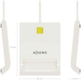 AISENS - LECTOR DE TARJETA INTELIGENTE DNI, BLANCO AISENS - LECTOR DE TARJETA INTELIGENTE DNI, BLANCO