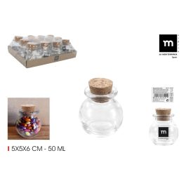 Tarrito de vidrio con tapón de corcho 50 ml - La Mediterranea (36 Unidades) Precio: 13.59000005. SKU: B13L83XG6J