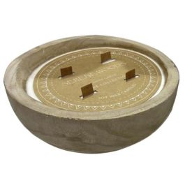DKD Home Decor Vela Scandi de Cera y Paulownia Natural 21x21x9 cm - Pack de 4 Unidades, 600gr Precio: 90.79000018. SKU: B1JXXNFKBR