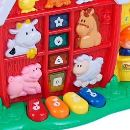 Tachan 69001 Granja Interactiva Musical - Juguete Educativo para Bebés +12 Meses con 9 Sonidos de Animales y 16 Melodías