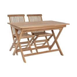 Mesa Comedor Terraza Y Jardin DKD Home Decor Marron 70 x 75 x 120 cm Set de 5