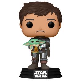 Funko POP! Star Wars: The Mandalorian - Mando Sosteniendo al Niño - Figura de Vinilo