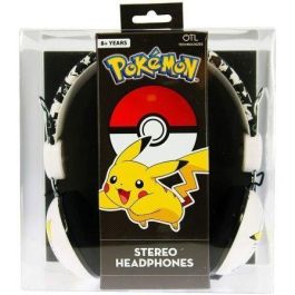 Auriculares Infantiles OTL Pokémon Pikachu Japanese/ Jack 3.5/ Negros y Blancos