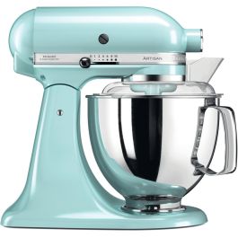 KitchenAid 5KSM175PSEIC Artisan - Robot de cocina, color azul hielo
