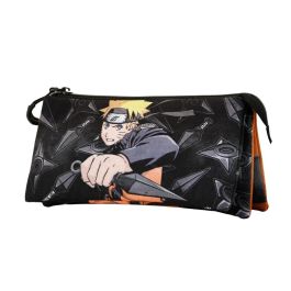 KARACTERMANIA Portatodo triple Uzumaki Naruto Shippuden, estuche rectangular 3 compartimentos, repelente a líquidos, material reciclado Precio: 11.79000042. SKU: B1FZHF922M