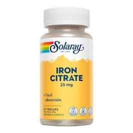 SOLARAY Iron Citrato 25 mg, alta biodisponibilidad, bien tolerado, apto veganos, 60 cápsulas vegetales Precio: 12.6900004. SKU: B1JYC4W77Y
