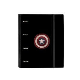 Carpeta Con Recambio Safta Din A4 Tapa Forrada 100 H 60 gr Cuadro 5 mm Capitan America Teen 270x35x320 mm