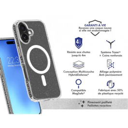 Force Case Funda Air Xtrem MagSafe para iPhone 17 Reciclada con Efecto Brillantina - AABNU05564