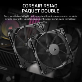 Corsair Ventiladores PWM de 140 mm RS140 (Pack de 2)